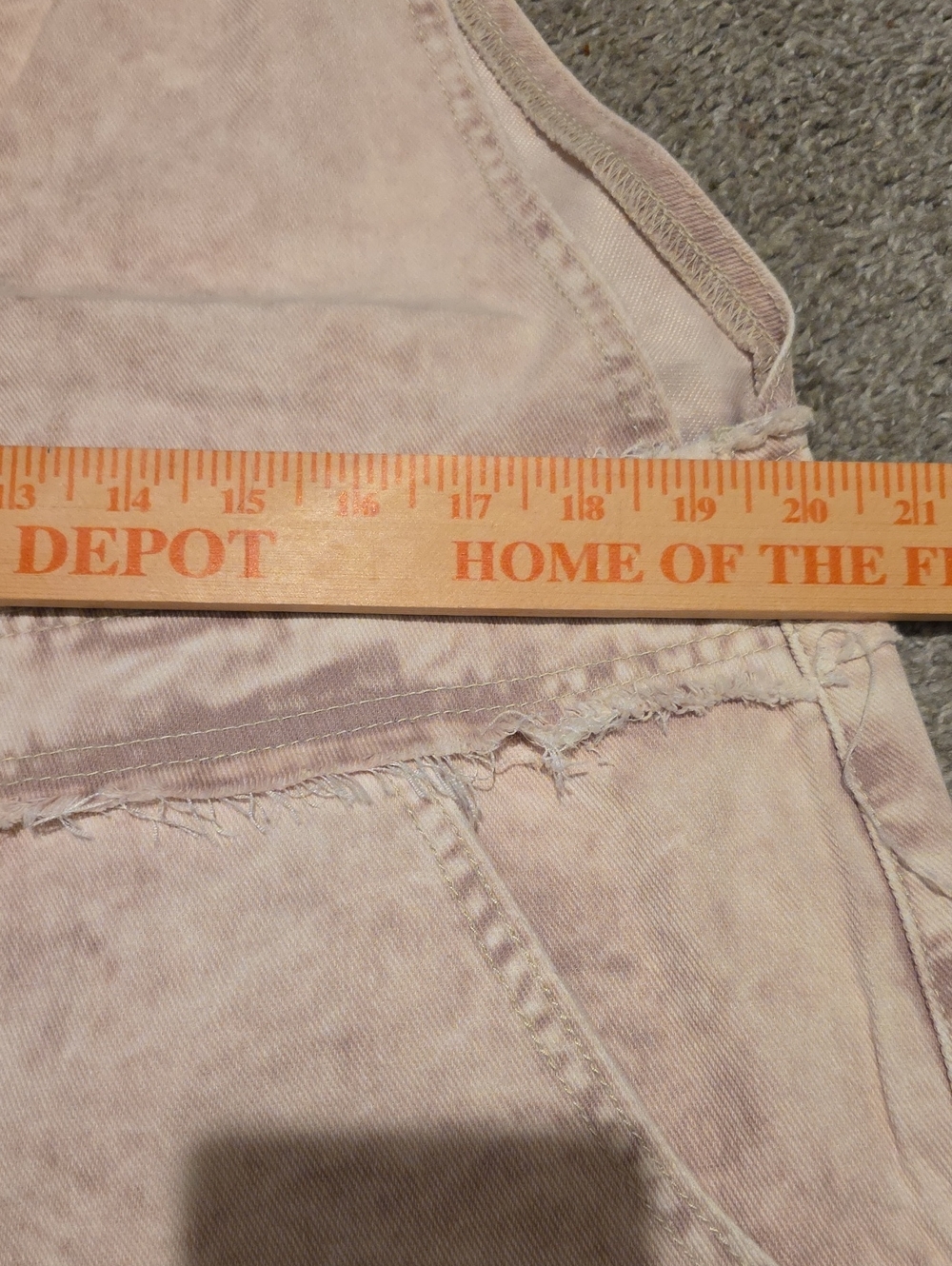 POL Pink Washed Denim Eyelet Wide-Leg Jumpsuit - Picture 7 of 16